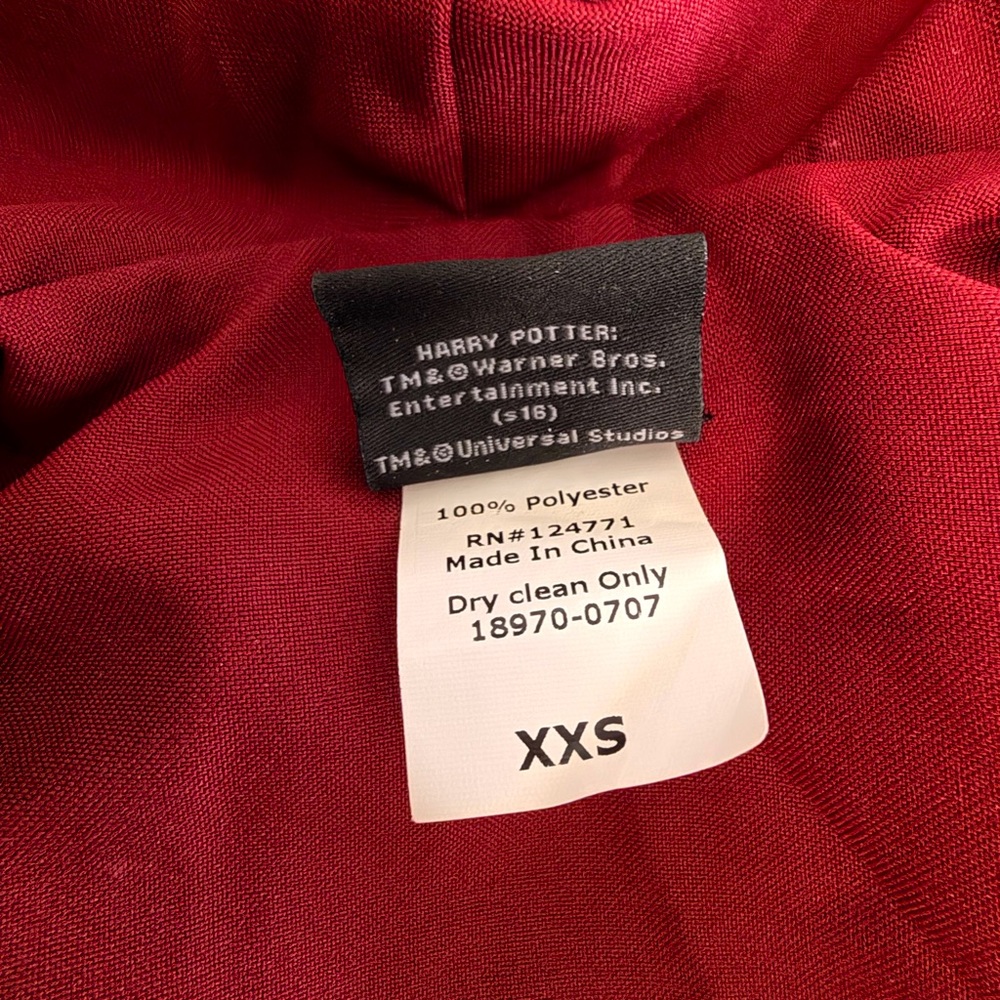 Official Universal Studios Harry Potter Gryffindor Robe XXS